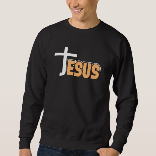 Sweatshirt Dieu Croit Pasteur Bible Foi Religion Confirmati (Devant)