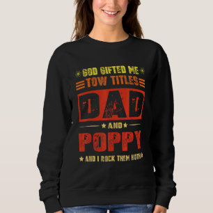 Sweatshirt Dieu Ed Me Deux Titres Papa Et Fête des pères De P