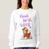 Sweatshirt Dieu est amour (Devant)