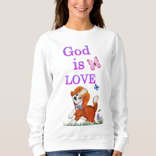 Sweatshirt Dieu est amour (Devant)