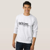 Sweatshirt Dieu est amour - Bible Verse (Devant entier)