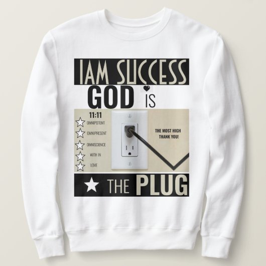 SWEATSHIRT DIEU EST LA PRISE (Design devant)