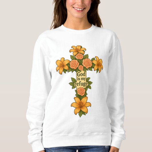 Sweatshirt Dieu est mon refuge (Devant)