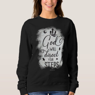 Sweatshirt Dieu Étapes directes Bible chrétienne Verse Religi