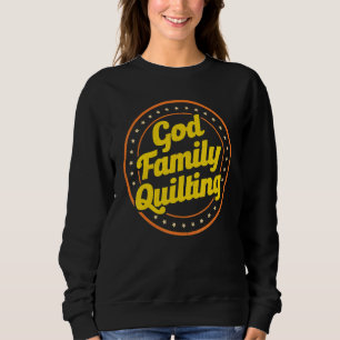 Sweatshirt Dieu Famille Piquage Tricot Crochet Couture Bal