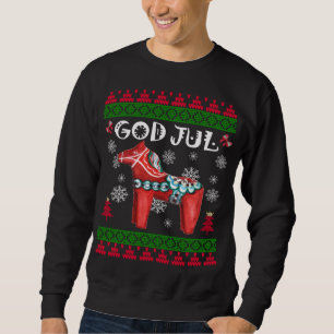 Sweatshirt Dieu Jul Vilain Noël Long Sleeve Scandinavian Da