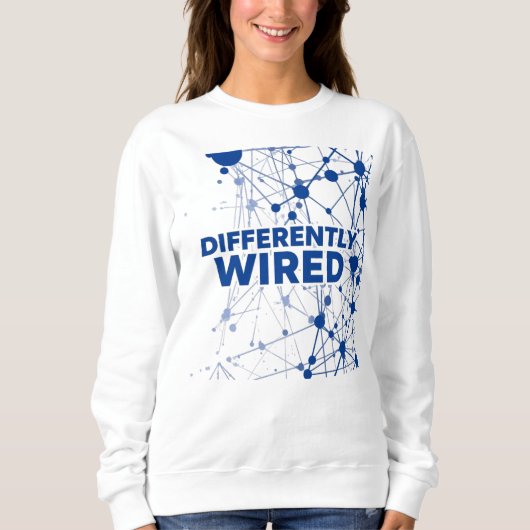 Sweatshirt Différemment Câblé – Mois de la sensibilisation à (Devant)