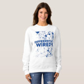 Sweatshirt Différemment Câblé – Mois de la sensibilisation à (Devant entier)