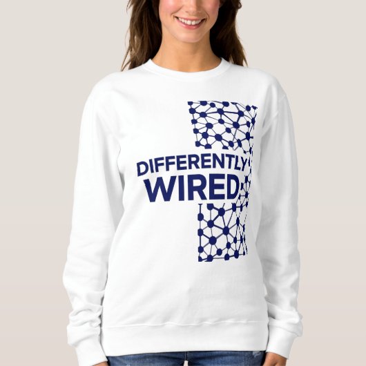 Sweatshirt Différemment Câblé – Mois de la sensibilisation à (Devant)