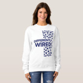 Sweatshirt Différemment Câblé – Mois de la sensibilisation à (Devant entier)