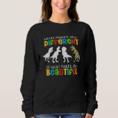 Sweatshirt Different Beautiful Autism Awareness Puzzle Piece  (Devant)