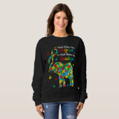 Sweatshirt Different Beautiful Autism Awareness Puzzle Piece  (Devant entier)