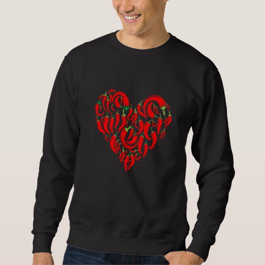 Sweatshirt Différents types de piment (Devant)