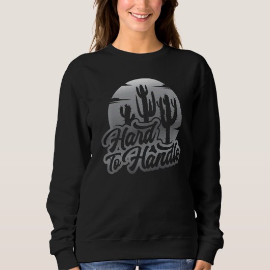 Sweatshirt Difficile à manipuler Pots Plantes mignonne Cactus (Devant)