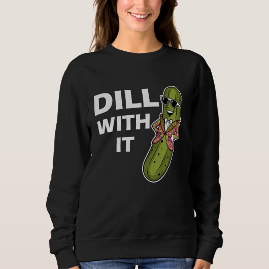 Sweatshirt Dill Conception Pour Hommes Femmes Cucumber Pic (Devant)