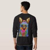Sweatshirt d'illustration coloré Coyote (Dos entier)