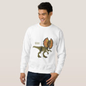 Sweatshirt Dilophosaurus dessin animé (Devant entier)