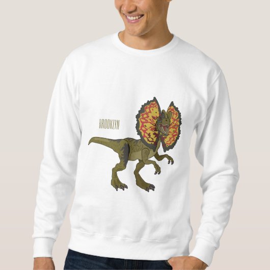 Sweatshirt Dilophosaurus dessin animé (Devant)