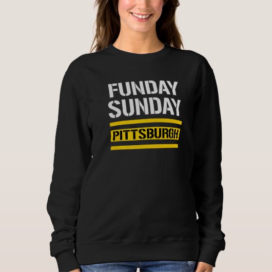 Sweatshirt Dimanche Fête Pittsburgh Classique Vintage Style (Devant)