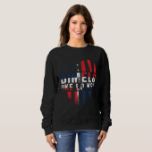 Sweatshirt Dimelo Ke Lo Ke Dominican Republic Roots American  (Devant entier)