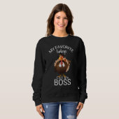 Sweatshirt Dinde fumant cigarette Mes dindes préférées appell (Devant entier)
