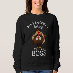 Sweatshirt Dinde fumant cigarette Mes dindes préférées appell