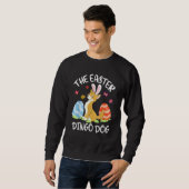Sweatshirt Dingo Dog Bunny Dancing Eggs Happy the Easter Ding (Devant entier)