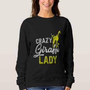 Sweatshirt Dingue Giraffe Lady Vintage Zoo Keeper Filles Femm