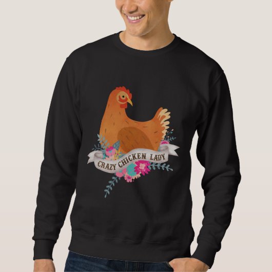 Sweatshirt Dingue poule dame 59 (Devant)