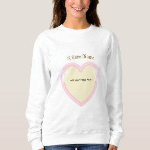 Sweatshirt Dingus Bows & Heart Personnalisé