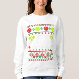 Sweatshirt Dink Halls with Pickleballs Ugly Sweater Style