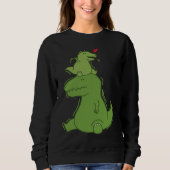 Sweatshirt Dino Daddy with small Rex Dinosaur (Devant)