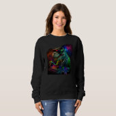 Sweatshirt Dino Dinosaur Rex DJ  1 (Devant entier)