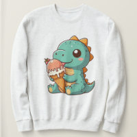 Dino mignonne de glace mangeur