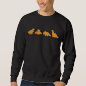 Sweatshirt Dinos Chicken Nuggets Pattern (Devant)