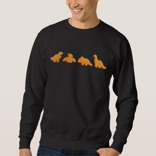 Sweatshirt Dinos Chicken Nuggets Pattern (Devant)