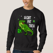 Sweatshirt Dinosarus Saint Pax Trex Joyeux St Patrick's Day L (Devant)