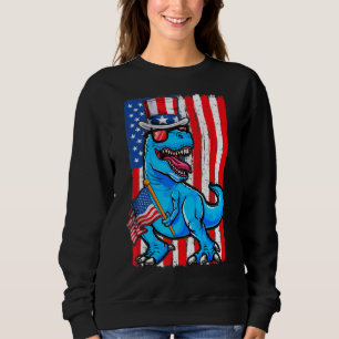 Sweatshirt Dinosaur 4 juillet Enfants Garçons Hommes Amerisau