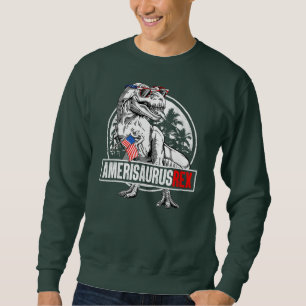 Sweatshirt Dinosaur 4 juillet Enfants Garçons Hommes Amerisau