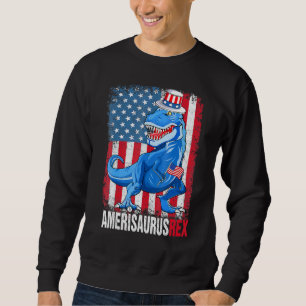 Sweatshirt Dinosaur 4 juillet Enfants Garçons Hommes Amerisau
