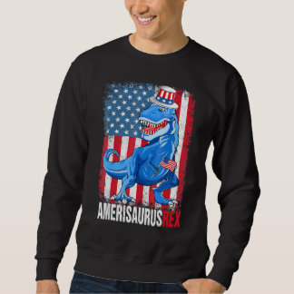 Sweatshirt Dinosaur 4 juillet Enfants Garçons Hommes Amerisau