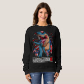 Sweatshirt Dinosaur 4th of July Boys Girls Men Amerisaurus T  (Devant entier)
