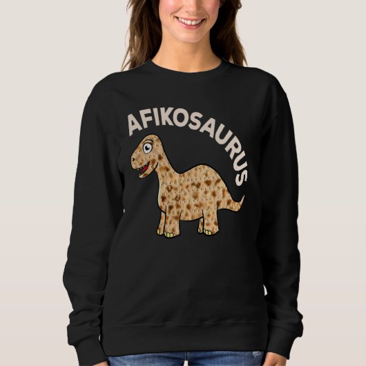 Sweatshirt Dinosaur Afiko Pâque hébraïque Juif (Devant)