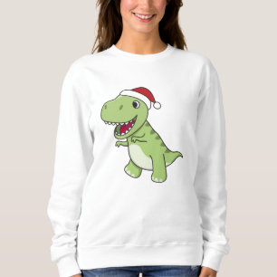 Sweatshirt Dinosaur Christmas Snow Winter T-Rex Dino