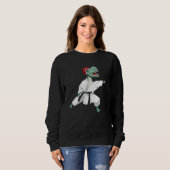Sweatshirt Dinosaur doing Karate Samurai Ninja (Devant entier)
