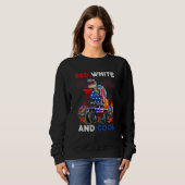 Sweatshirt Dinosaur Monster Truck Dino 4th Of July Boys Ameri (Devant entier)