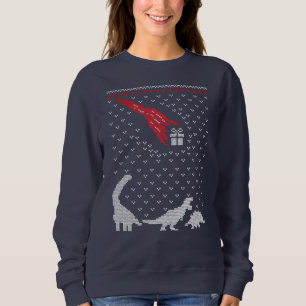 Sweatshirt Dinosaur Noël présent