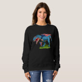 Sweatshirt Dinosaur T-Rex 4 juillet Enfants garçons Dino (Devant entier)