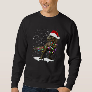 Sweatshirt Dinosaur T Rex Arbre Sweater Noël Xmas Animal Din
