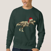 Sweatshirt Dinosaur T-Rex Père Noël Noël (Devant)